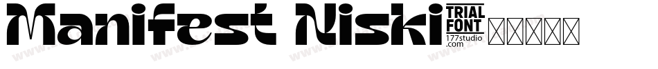 Manifest Niski字体转换